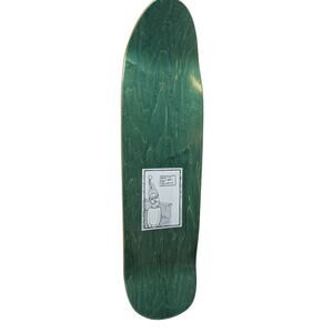 New Deal Ed Templeton Reissue 9.35" x 32" Green Skateboard Deck Bull Man